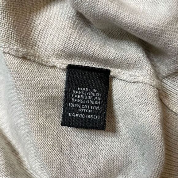 Britches Sweater Grey Beige Stripe Size Large Crewneck Pullover NEW - Picture 7 of 8